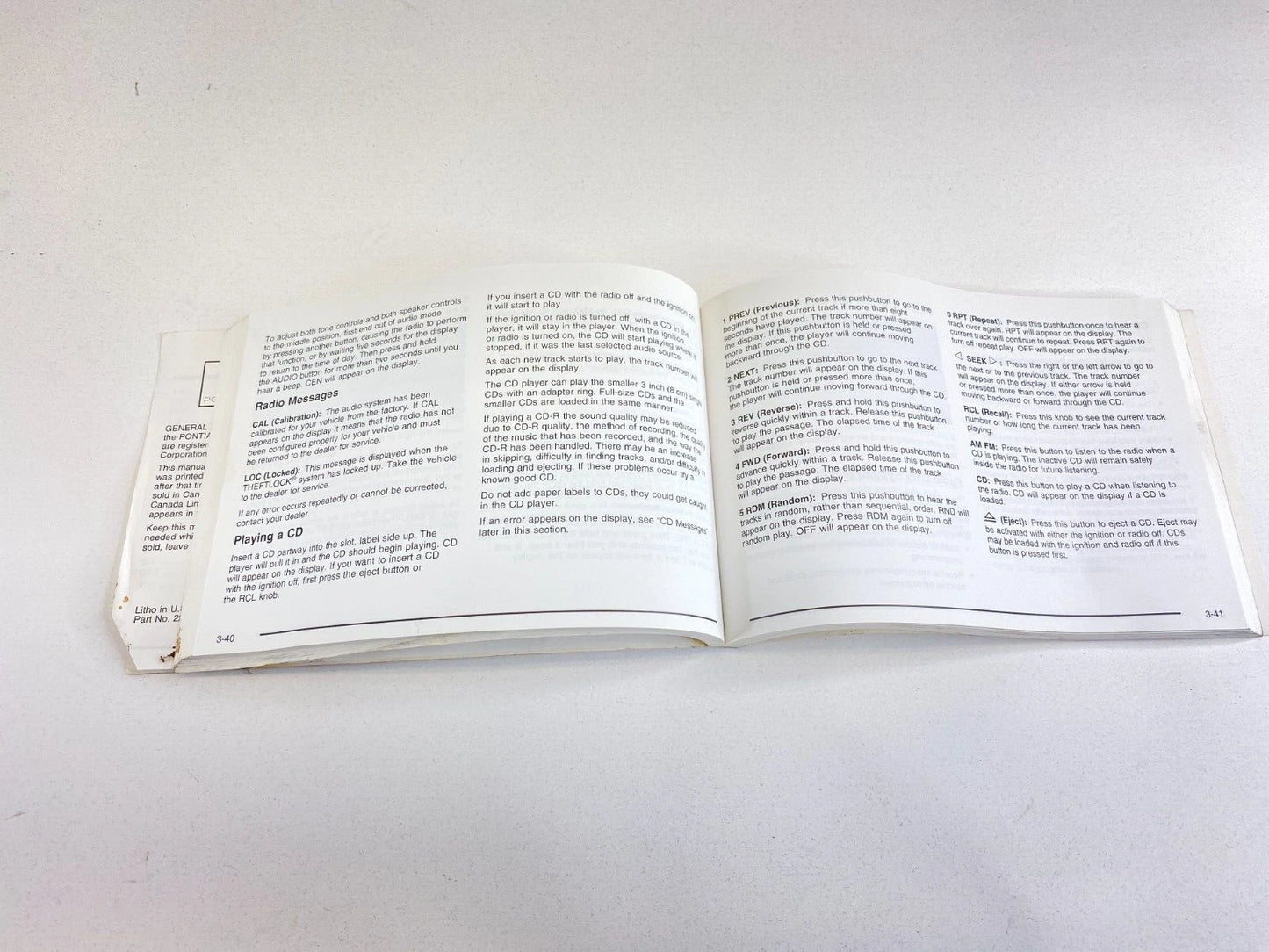 2005 PONTIAC GRAND AM SEDAN OWNER'S OWNERS MANUAL GUIDE BOOK OEM