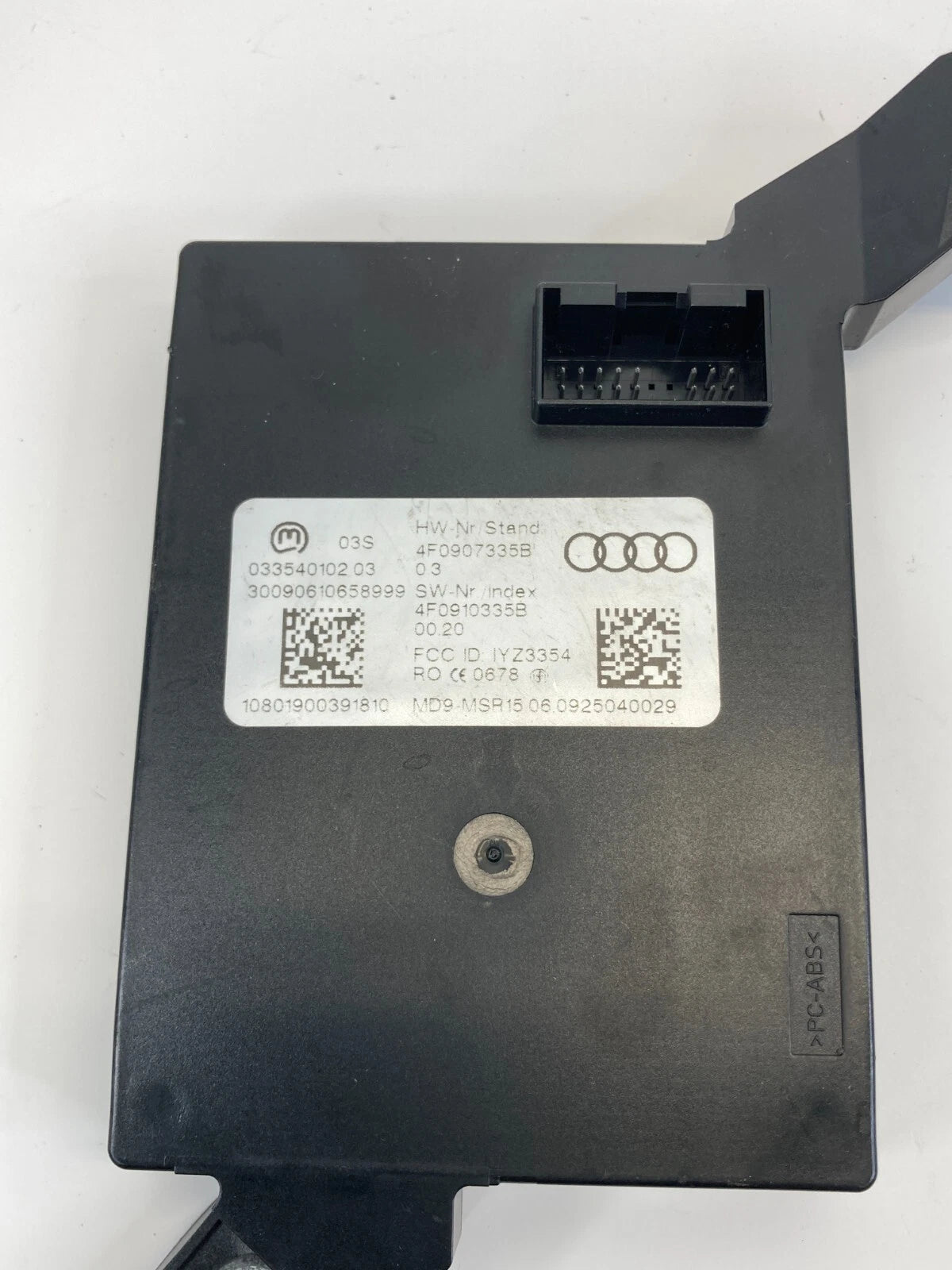 05-11 AUDI A6 QUATTRO KEYLESS ANTI THEFT ENTRY LOCKING CONTROL MODULE 4F0907335B