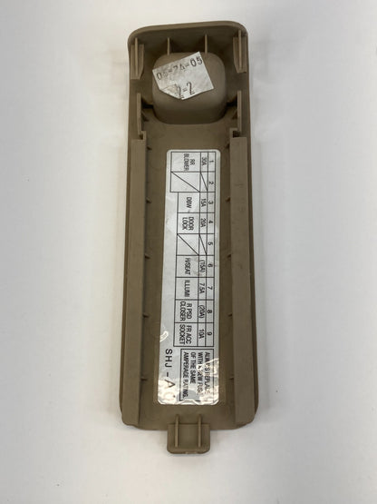 05-10 Honda Odyssey Interior Right Side Fuse Box Access Lid Cover Trim SHJ-A0