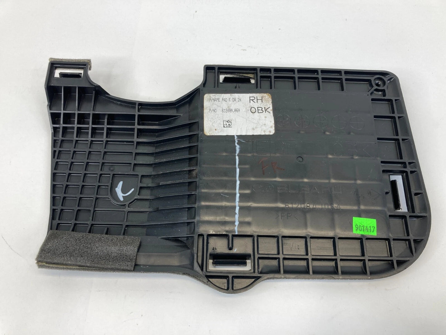11-14 SUBARU OUTBACK FRONT RIGHT INTERIOR LOWER DOOR ACCESS COVER 61208AJ06A OEM