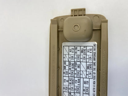 08-12 HONDA ACCORD DASH RIGHT LOWER FUSE BOX LID DOOR COVER 83112-TA0-A010 OEM