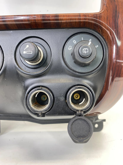 2002-2006 GMC ENVOY XL 02-09 ENVOY DASH RADIO BEZEL TRIM W/ AIR VENT & SWITCHES