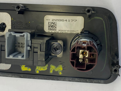 13-17 CHEVROLET TRAVERSE REAR CENTER CONSOLE 120V POWER PLUG RCA OUTLET 22864177