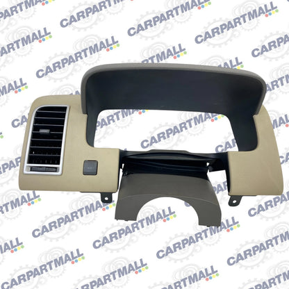 07-10 LINCOLN MKX DASH CLUSTER BEZEL W/ UPPER STEERING COLUMN COVER TRIM OEM