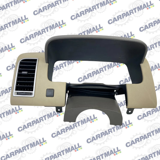 07-10 LINCOLN MKX DASH CLUSTER BEZEL W/ UPPER STEERING COLUMN COVER TRIM OEM