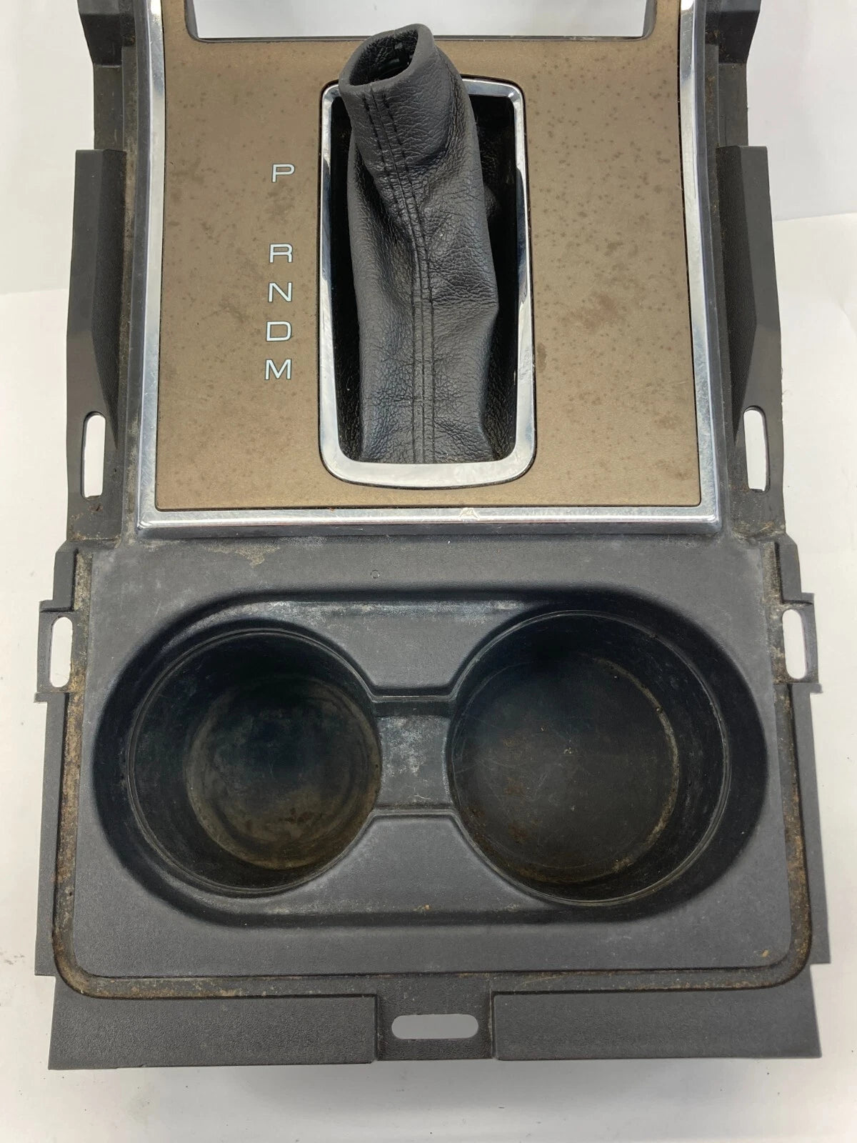 11 12 LINCOLN MKX CENTER CONSOLE SHIFTER BEZEL TRIM W/ CUP HOLDER BA1378045A76B