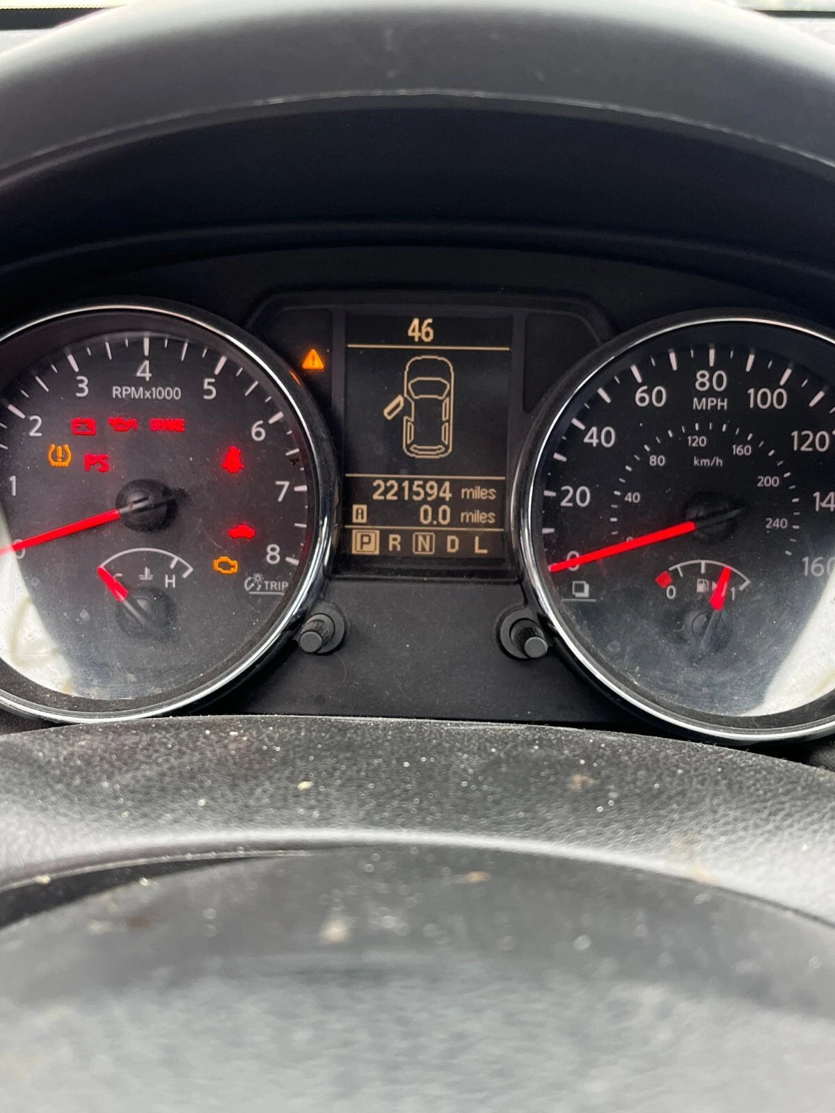 2011-2013 NISSAN ROGUE SPEEDOMETER INSTRUMENT CLUSTER 221K MILES OEM 24810-1VX5A
