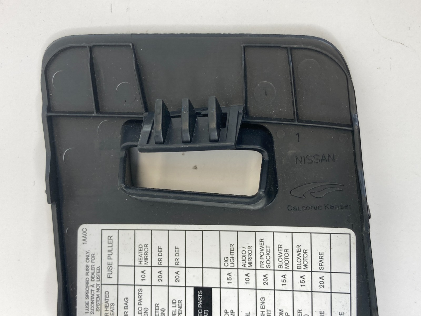 09-14 Nissan Murano Dash Interior Cabin Panel Fuse Box Door Cover 68964-1AA0A