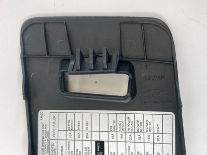 09-14 Nissan Murano Dash Interior Cabin Panel Fuse Box Door Cover 68964-1AA0A