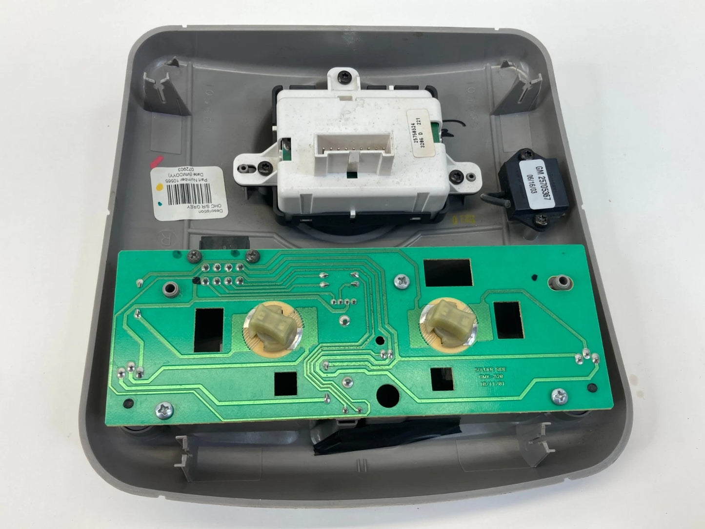 2004-2007 CADILLAC CTS OVERHEAD CONSOLE DOME MAP LIGHT LAMP W/ SUNROOF SWITCH