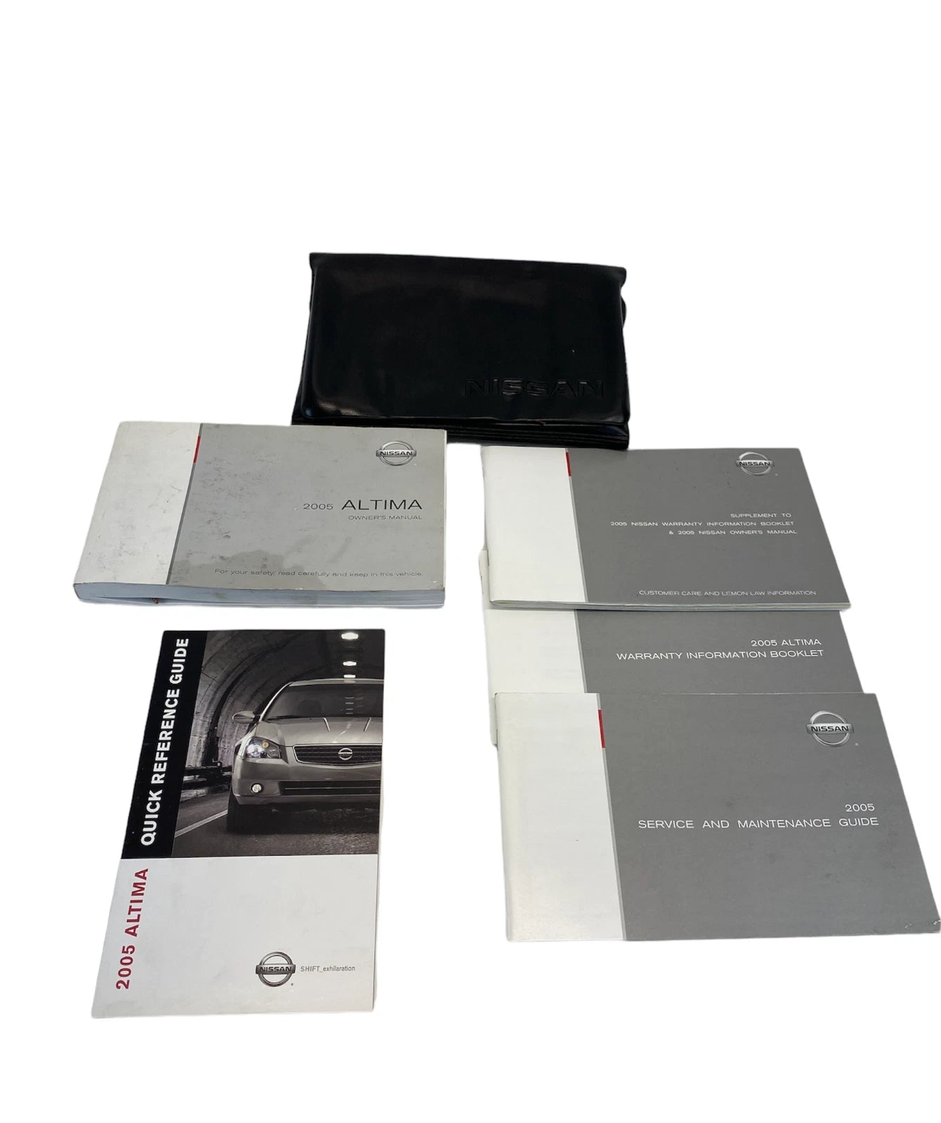 2005 NISSAN ALTIMA OWNERS MANUAL INFORMATION GUIDE BOOK SET W / CASE OEM