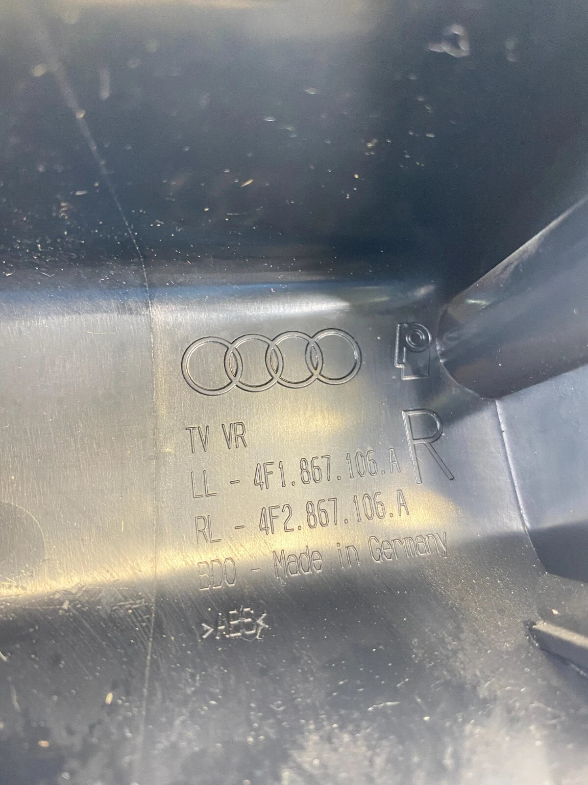 2007-2011 AUDI A6 QUATTRO FRONT RIGHT SIDE INTERIOR DOOR ARMREST 4F1867106 OEM