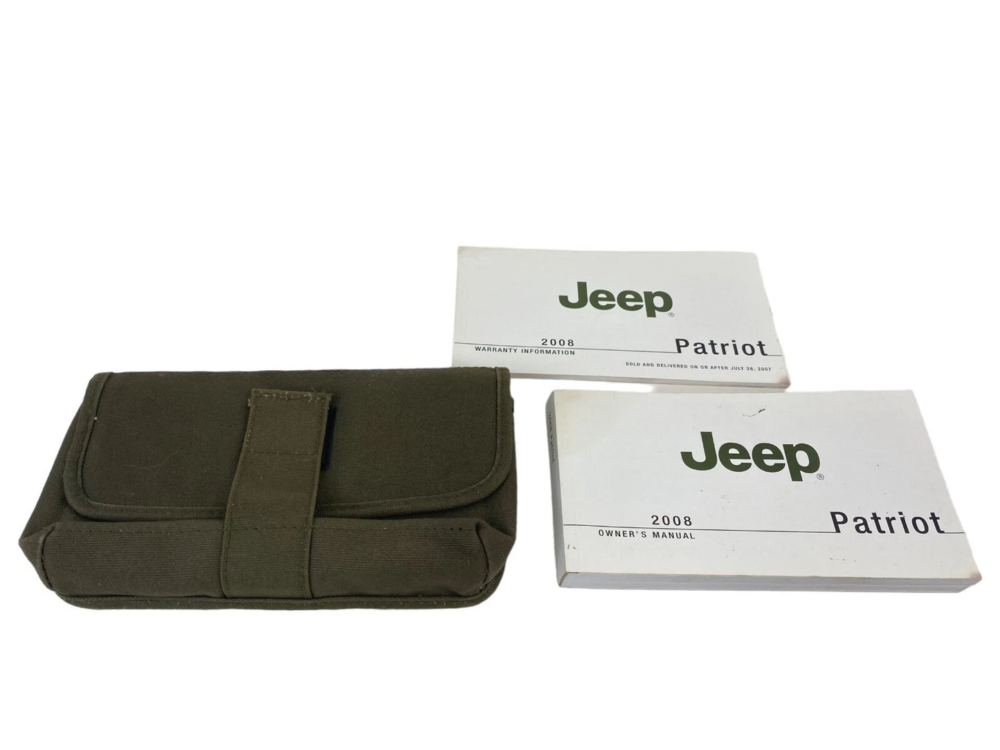 2008 JEEP PATRIOT OWNERS MANUAL GUIDE WARRANTY INFORMATION BOOK W/ CASE OEM