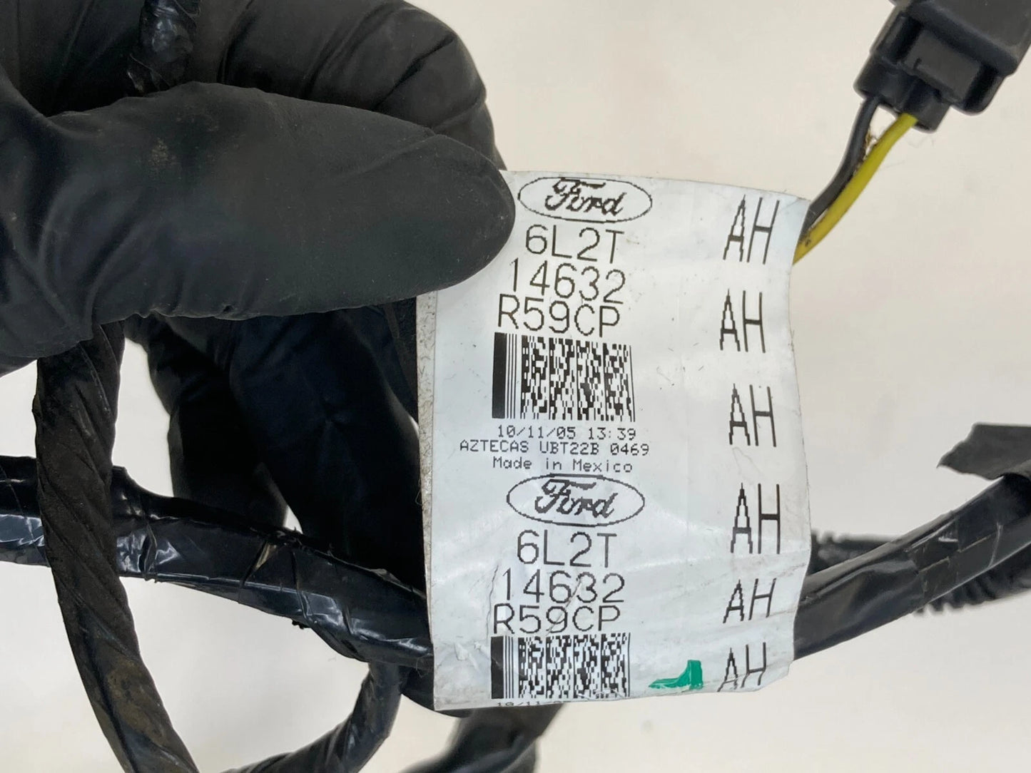 06-10 FORD EXPLORER REAR RIGHT SIDE DOOR WIRE WIRING HARNESS 6L2T14632R59CP OEM