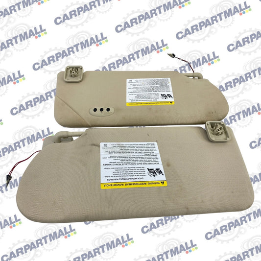 2013-2019 FORD FLEX LEFT & RIGHT SIDE SUNVISOR SHADE SET PAIR W /GARAGE OPENER