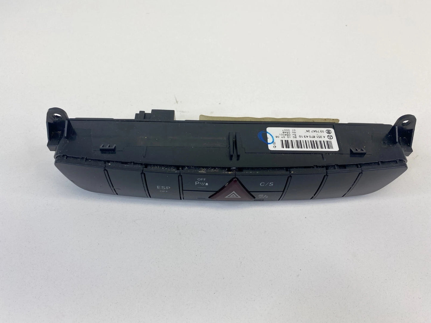 2007-2010 MERCEDES-BENZ R350 DASH HAZARD LIGHT CONTROL SWITCH BUTTON A2518704310