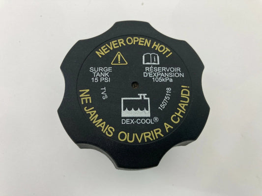 07-09 SATURN AURA ENGINE RADIATOR COOLANT RESERVOIR TANK CAP LID 15075118 OEM