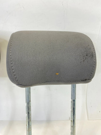 04 05 FORD F-150 REAR CLOTH LEFT & RIGHT SEAT HEADREST HEAD REST SET FLINT OEM