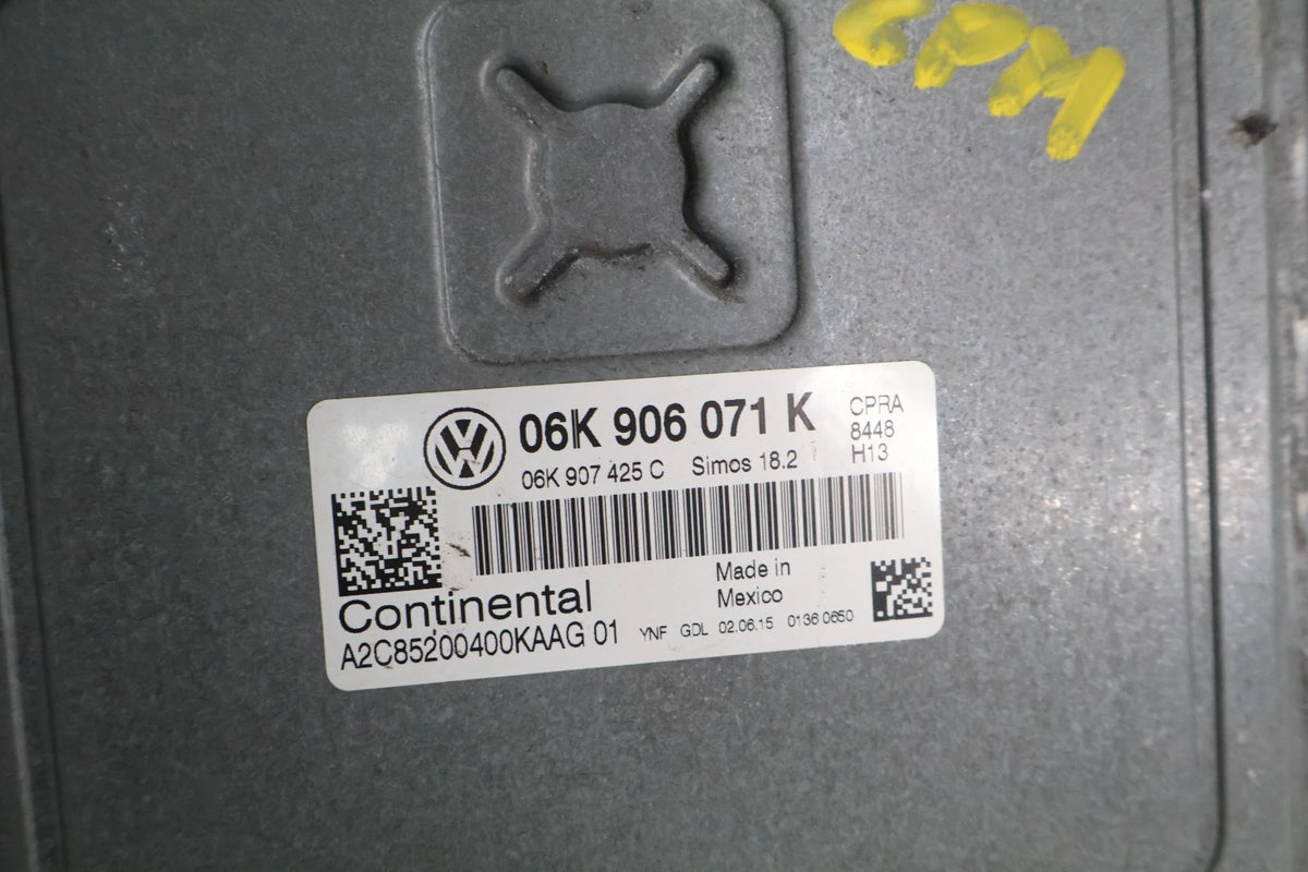 2014 2015 VOLKSWAGEN PASSAT 1.8L ENGINE CONTROL MODULE COMPUTER ECM 06K906071K