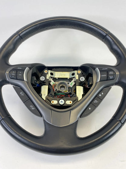2009-2014 ACURA TSX STEERING WHEEL W/ CRUISE & AUDIO PADDLE SHIFT LEATHER OEM