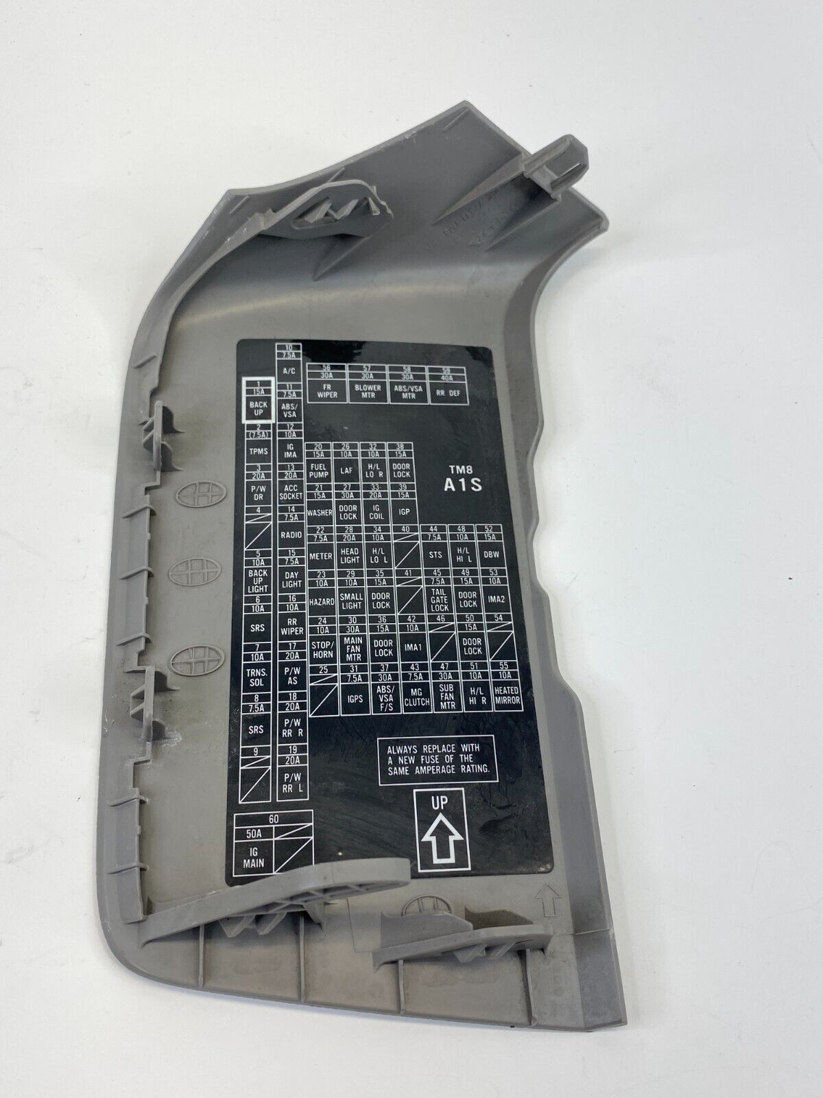 10-14 Honda Insight Lower Dash Left Side Fuse Box Cover Lid Trim Panel 77311-TM8