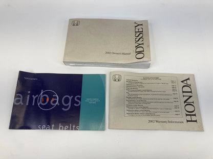 2002 02 HONDA ODYSSEY OWNERS MANUAL USER GUIDE INFOMATION BOOK OEM