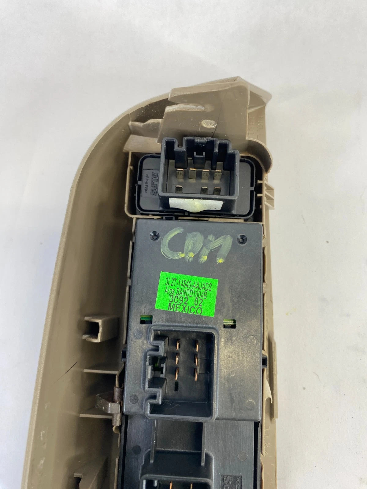 02-05 FORD EXPLORER FRONT LEFT DOOR MASTER WINDOW SWITCH W/ BEZEL 3L2T-14540-AAJ