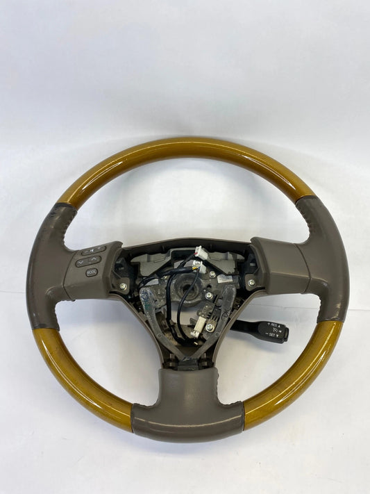 2007-2009 LEXUS RX350 STEERING WHEEL WOOD GRAIN AUDIO SWITCHES FRONT FACTORY OEM