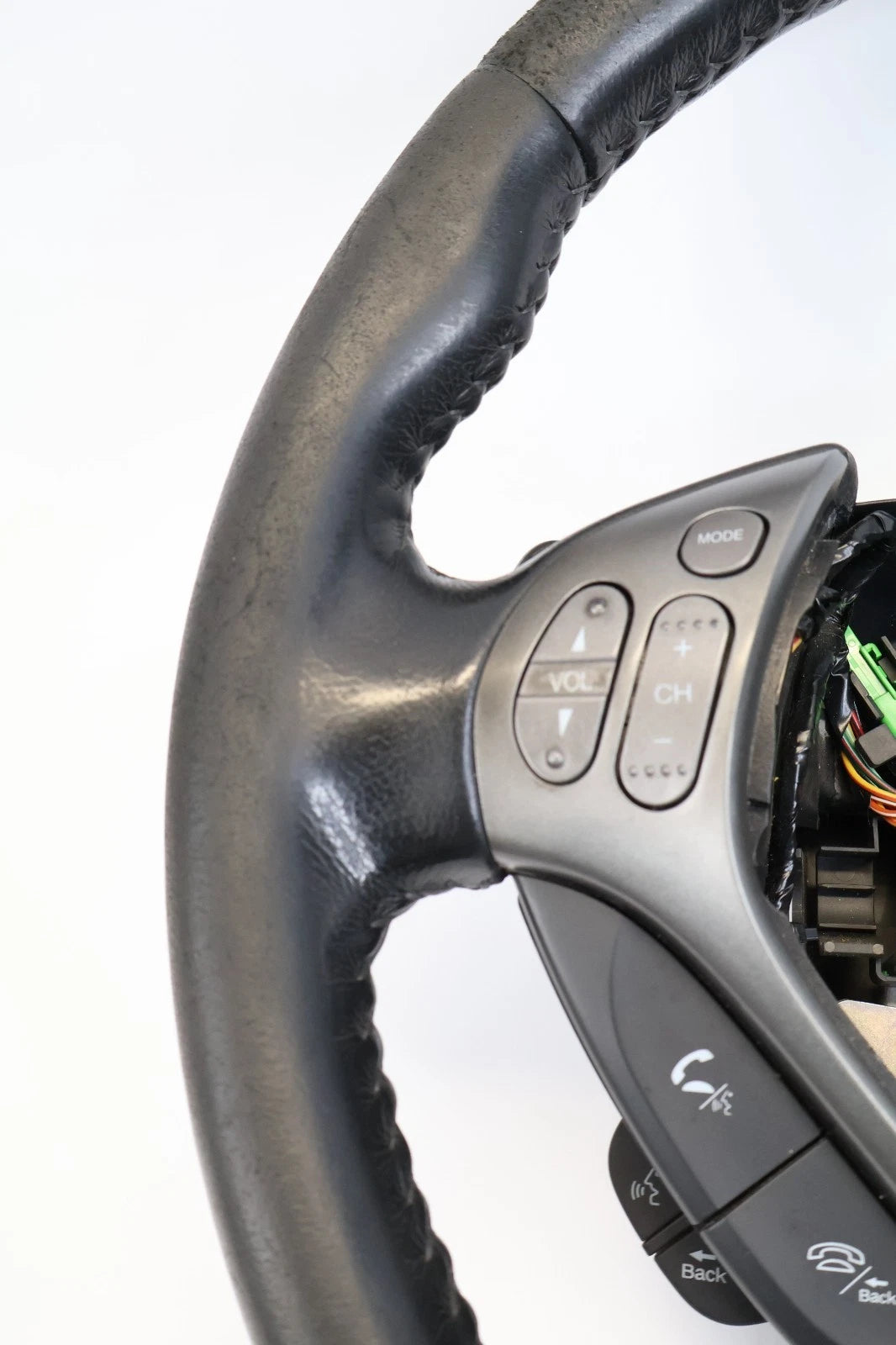 2007 2008 ACURA TL TYPE S STEERING WHEEL W/ PADDLE SHIFTERS BLACK LEATHER OEM