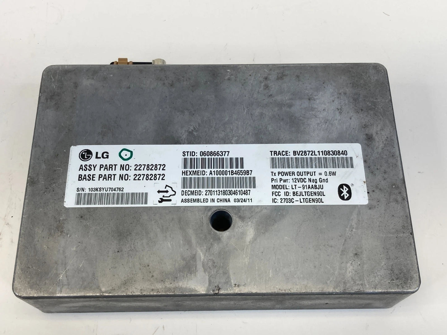2011 Buick LaCrosse Telematics Communication Control Module Onstar 22782872