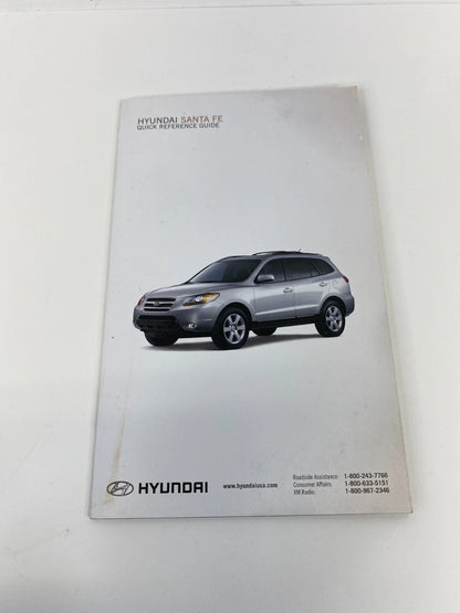 2008 HYUNDAI SANTA FE OWNERS OWNER'S GUIDE MANUAL BOOK INFORMATION SET W/ CASE