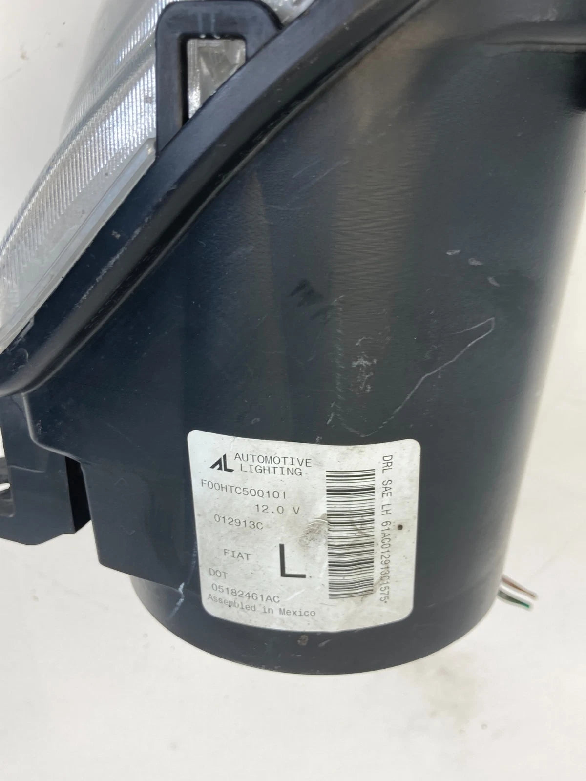 12-19 FIAT 500 FR LEFT DRIVER SIDE HEADLIGHT HEADLAMP HALOGEN ASSY 5182461AC OEM