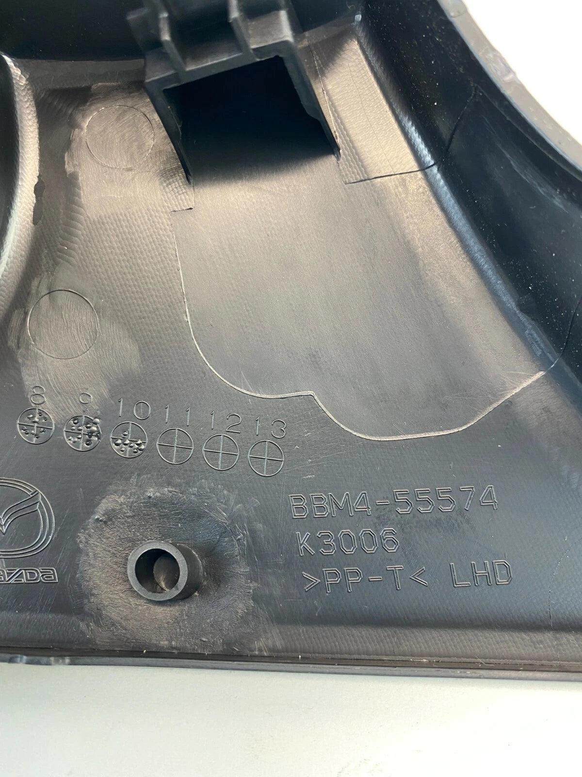 2010-2013 MAZDA3 MAZDA 3 FRONT LEFT DRIVER SIDE DASH TRIM COVER PANEL BBM4-55574