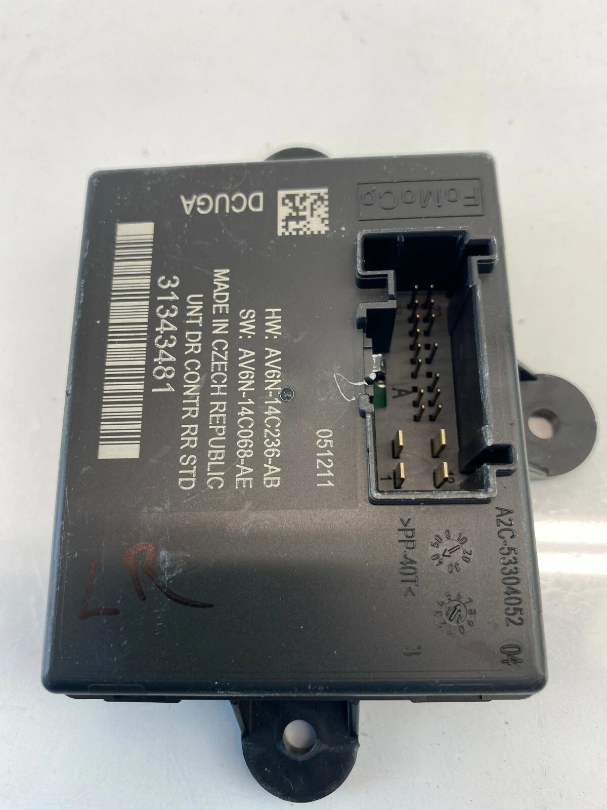 2011-2013 VOLVO S60 REAR LEFT DRIVER SIDE DOOR CONTROL MODULE UNIT 31343481 OEM
