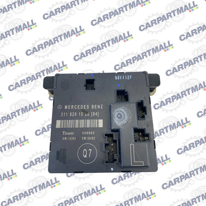 2003-2006 Mercedes-Benz E500 Rear Left Back Side Door Control Module 2118201526