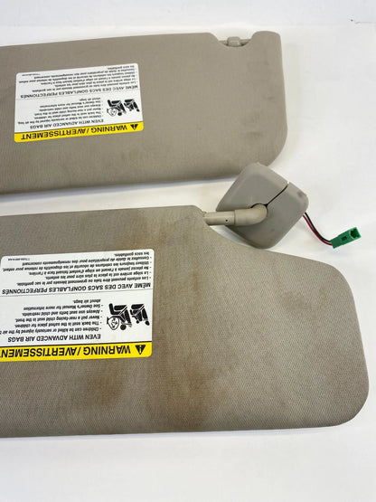 2010 2011 FORD TAURUS LEFT & RIGHT SIDE SUN VISOR SET PAIR W/ GARAGE OPENER OEM