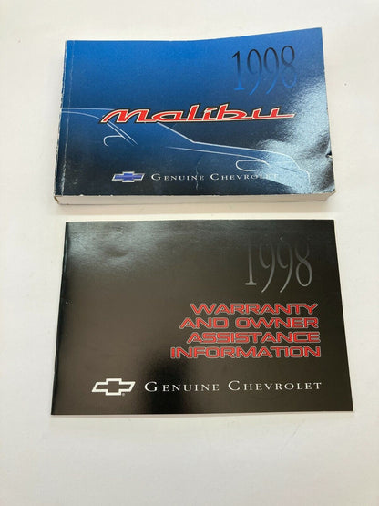 1998 98 Chevrolet Malibu Owner's Manual Warrantie Assistence Information W/ Case