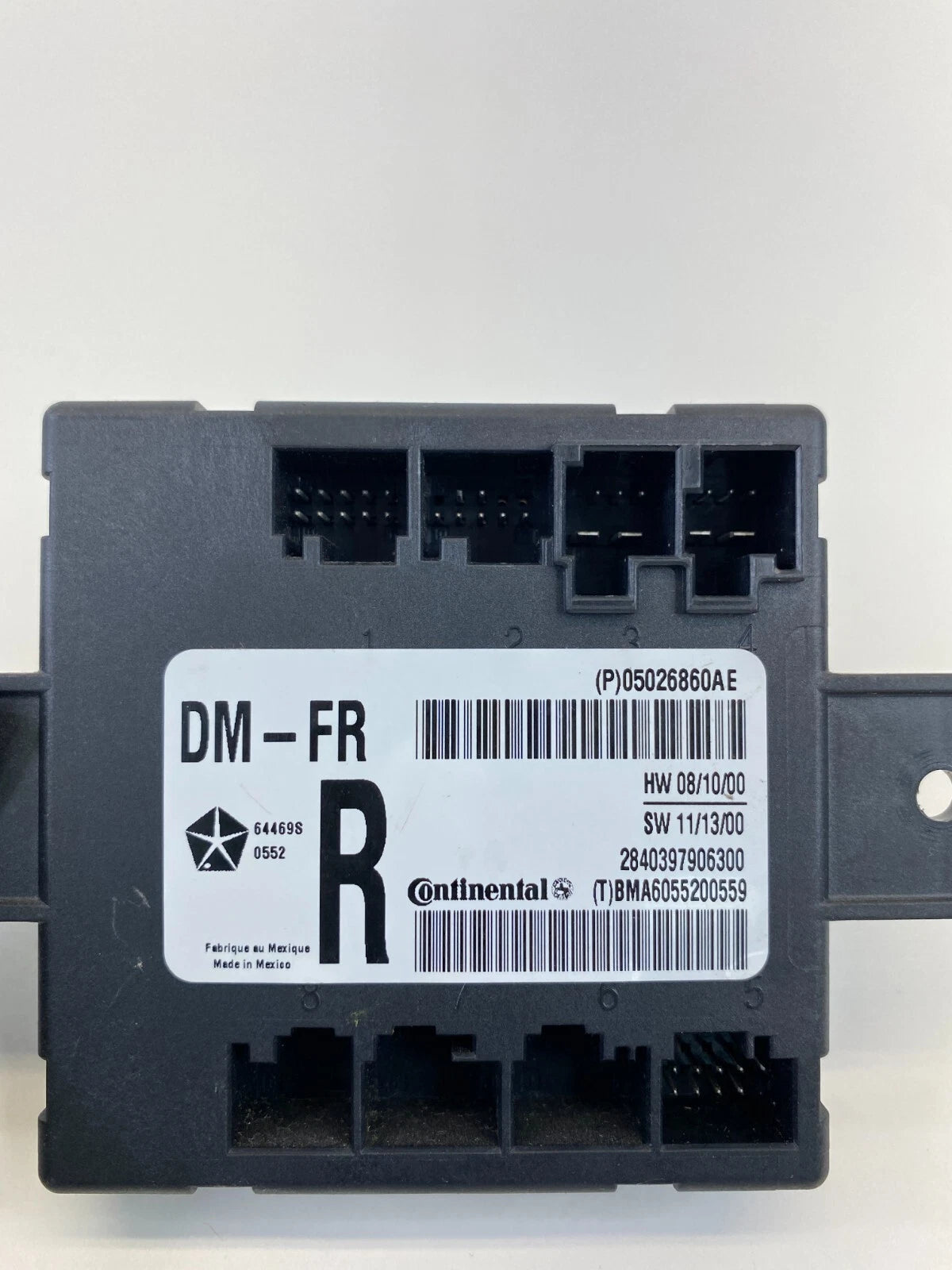 2008-2016 CHRYSLER TOWN COUNTRY FRONT RIGHT DOOR CONTROL MODULE OEM P05026860AE