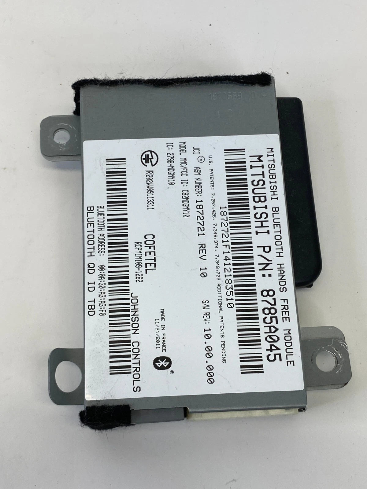 2010-2013 MITSUBISHI OUTLANDER BLUETOOTH HANDS FREE MODULE UNIT OEM 8785A045