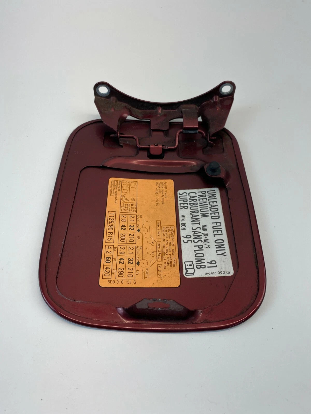 1996-2001 AUDI A4 SEDAN FUEL FILLER GAS TANK DOOR COVER OEM FACTORY 8D0010151G
