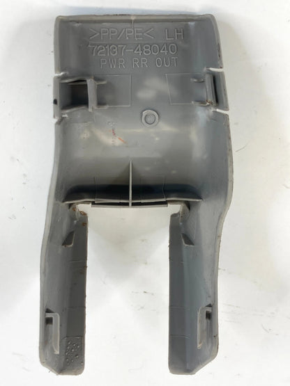 04-07 TOYOTA HIGHLANDER FRONT LEFT SEAT TRACK OUTER COVER TRIM CAP 72137-48040