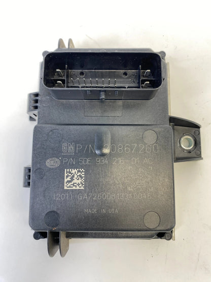 2012 CHEVROLET SONIC 1.8L FUEL PUMP COMPUTER CONTROL MODULE FCM 20867260 OEM