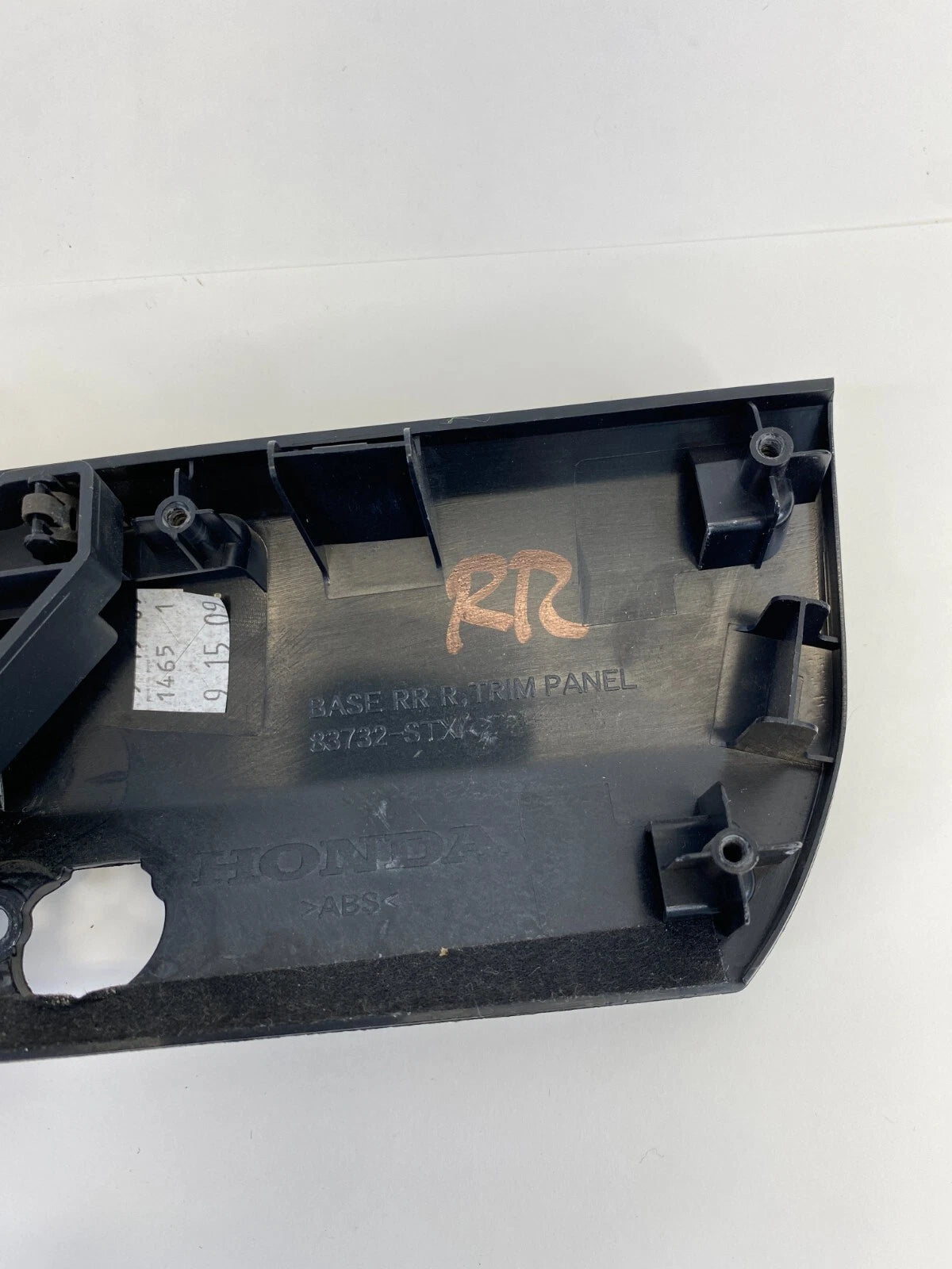 2007-2013 ACURA MDX REAR RIGHT INTERIOR DOOR HANDLE BLACK TRIM OEM 83732-STX