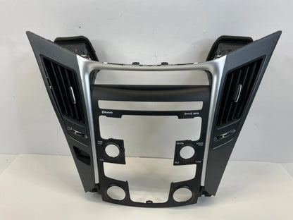 2011-2014 HYUNDAI SONATA DASH RADIO CLIMATE CONTROL BEZEL W/ AIR VENTS OEM