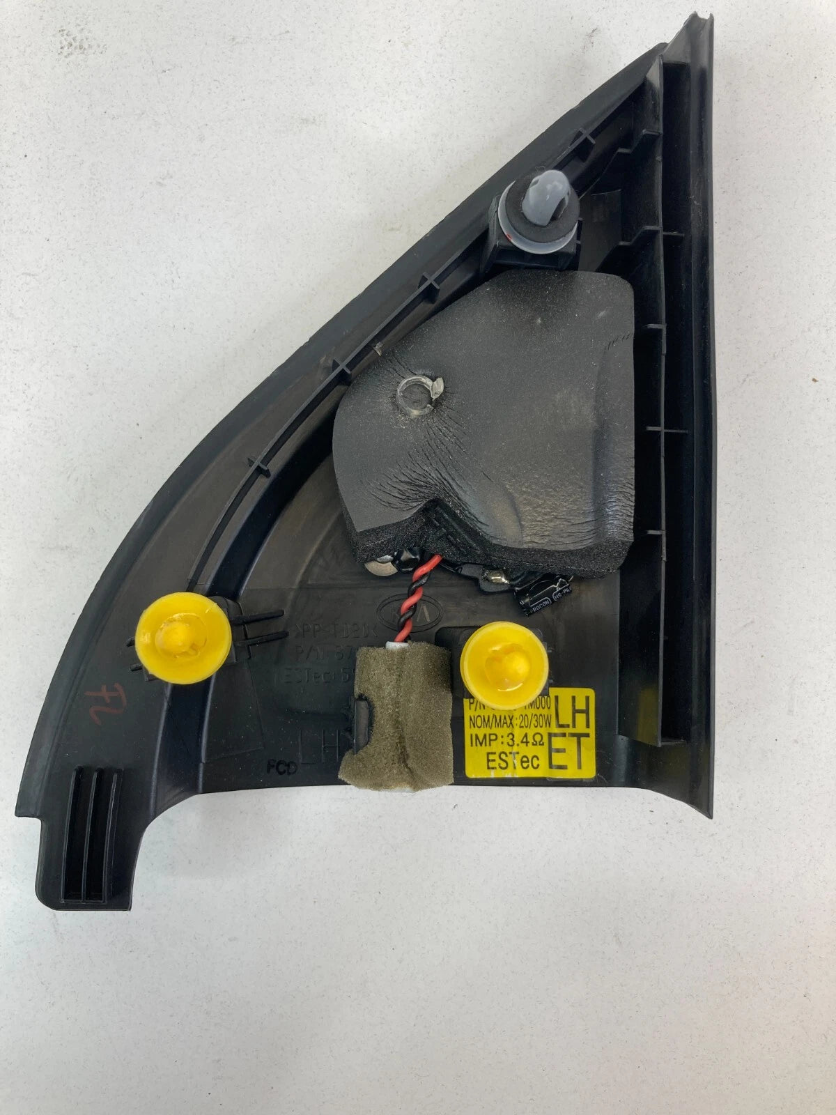 2010-2013 KIA FORTE FRONT LEFT DRIVER SIDE INNER SPEAKER TWEETER W/ COVER TRIM