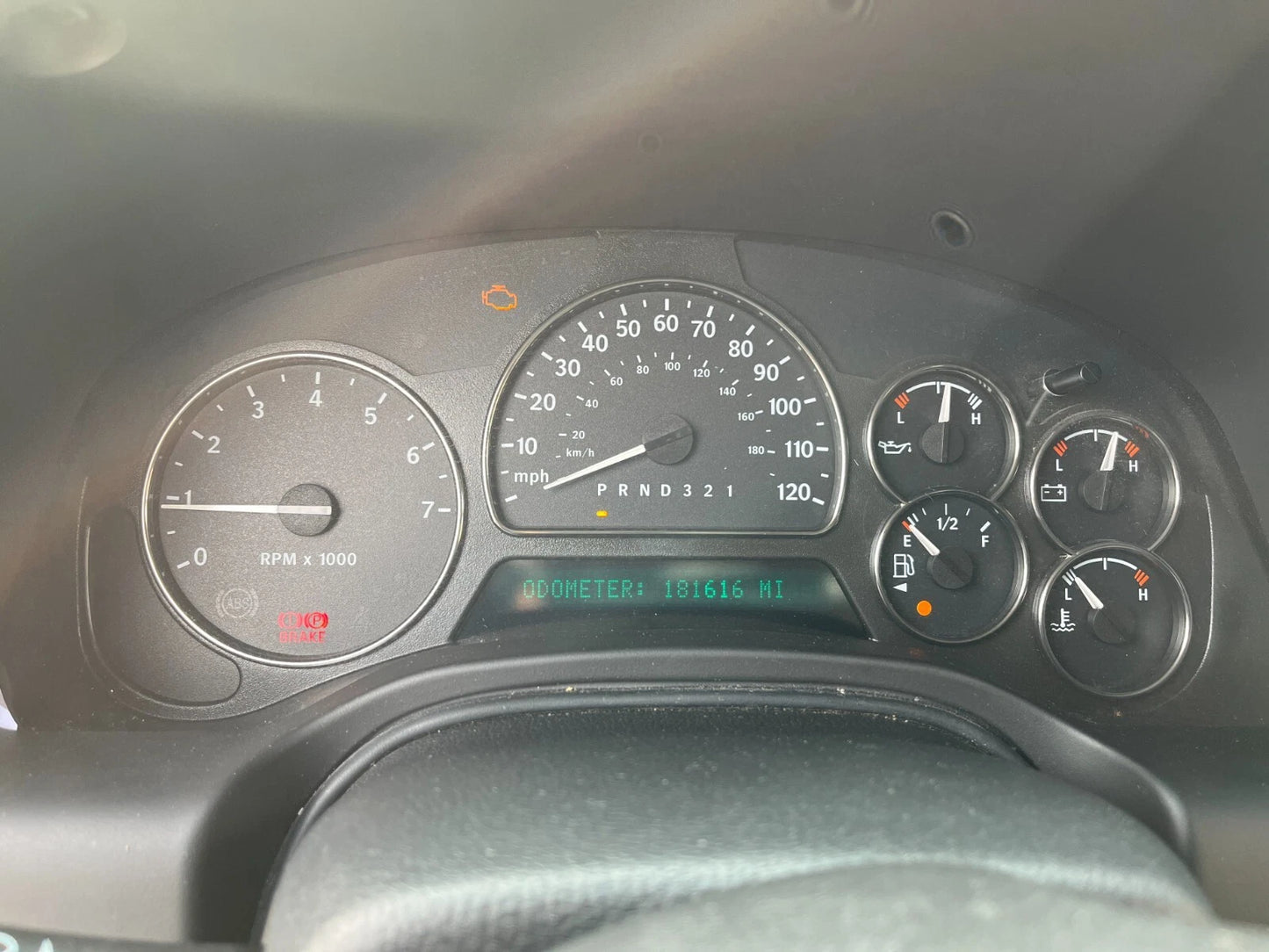 07 2007 SAAB 9-7X SPEEDOMETER INSTRUMENT CLUSTER GAUGES 181K MILES 15945371