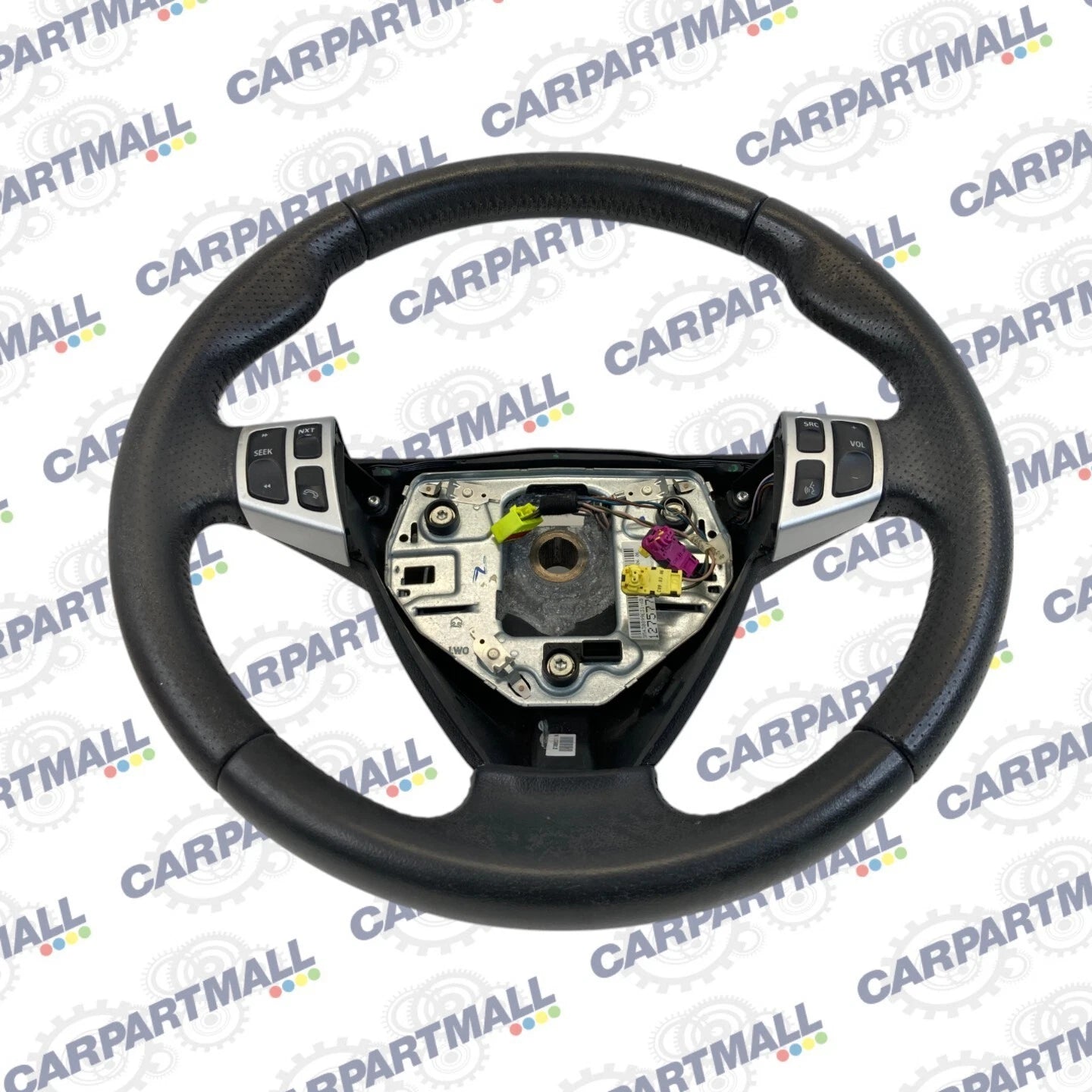 2005-2011 SAAB 9-3 STEERING WHEEL W/ SWITCHES BLACK LEATHER 12757703 OEM