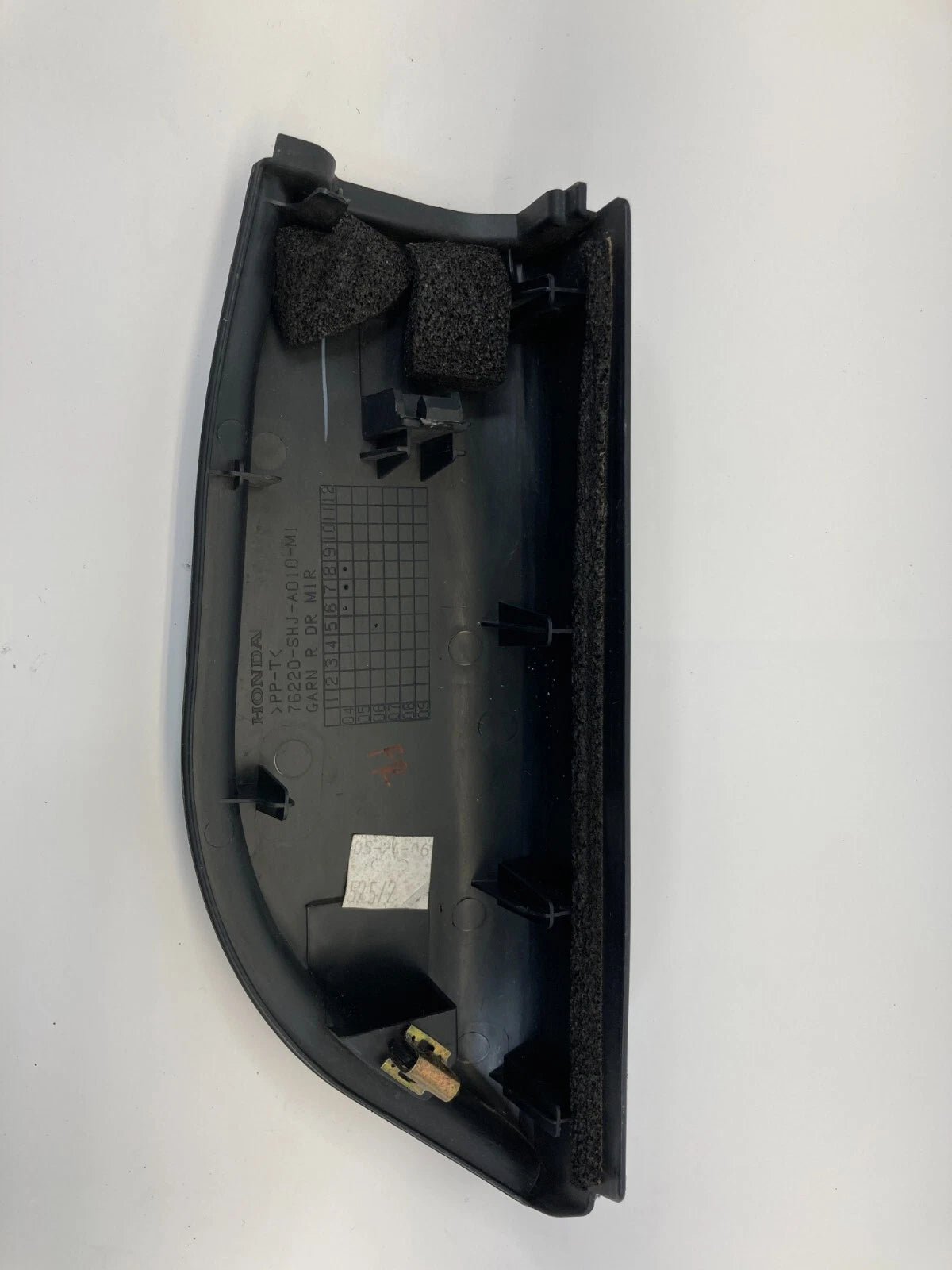 05-10 HONDA ODYSSEY FRONT RIGHT INNER MIRROR CORNER COVER 76220-SHJ-A010-M1 OEM