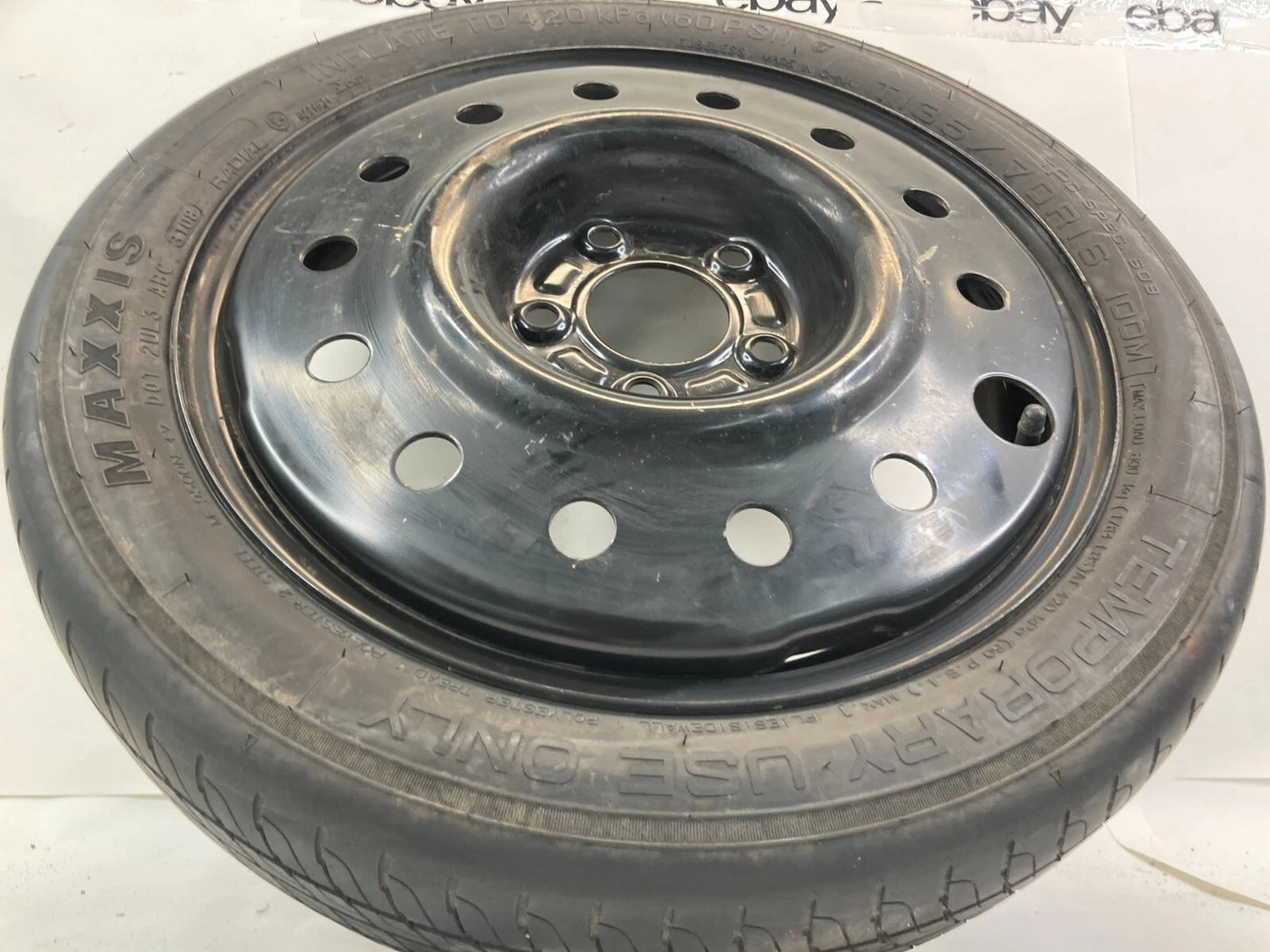 2002-2010 SATURN VUE EMERGENCY SPARE TIRE WHEEL COMPACT T135/70 R16 E4-0229634