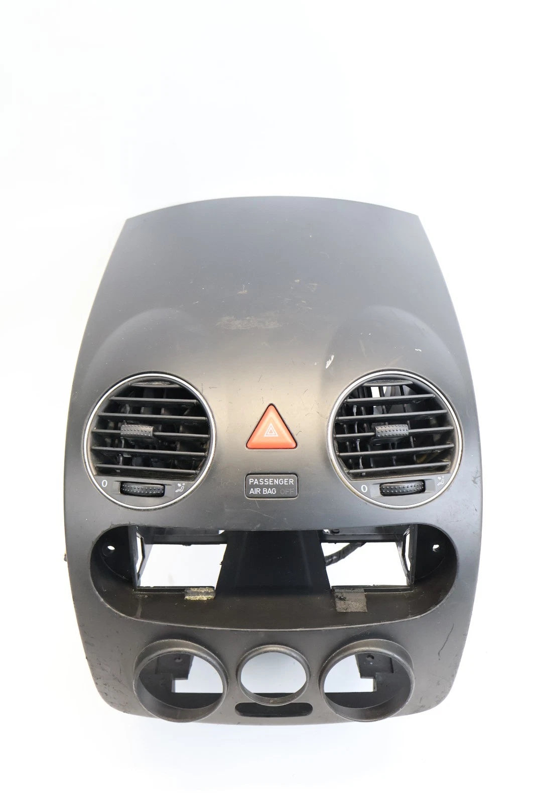 2006-2010 VOLSKWAGEN BEETLE DASH PANEL RADIO BEZEL AIR VENTS CHROME 1C0-858-071